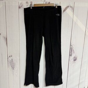 The North Face TKA 100 Fleece Pants S Black Straight Leg EUC